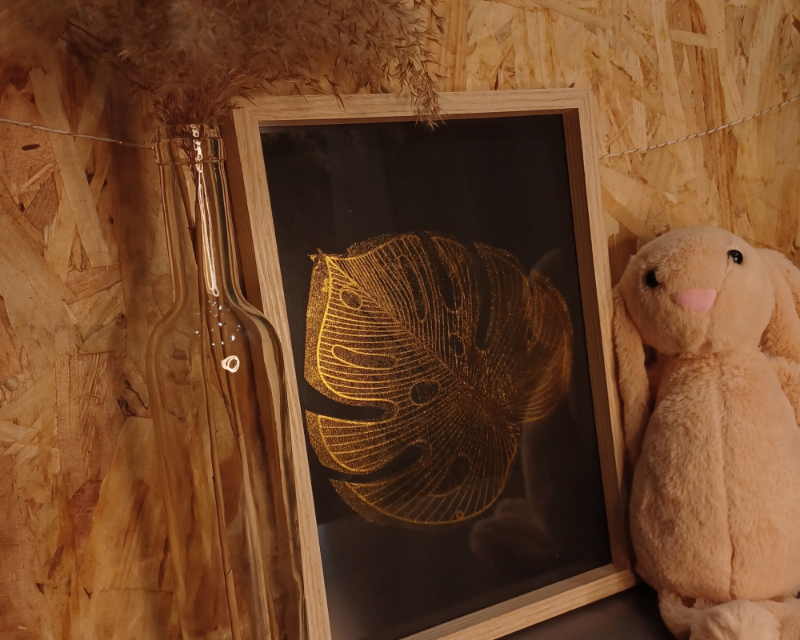 faire un tableau décorer au foil