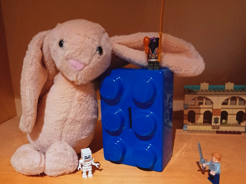 Tirelire-brique Lego - Photo du cadeau