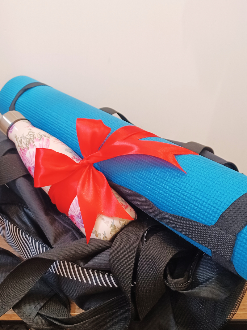 tapis de gym + bouteille isotherme 